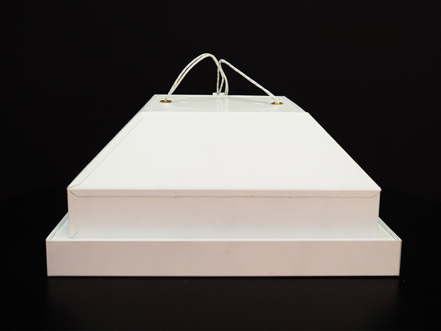 lampy wiszące Lampa sufitowa biała, duński design, lata 70, producent: Louis Poulsen