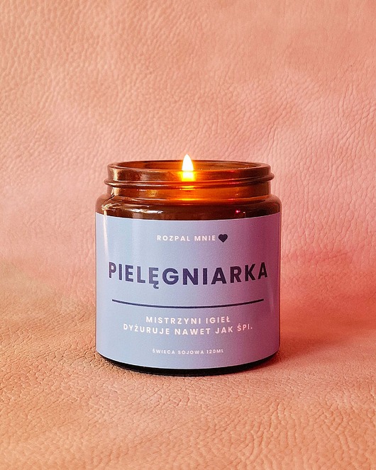 świece zapachowe Świeca sojowa zapachowa PIELĘGNIARKA