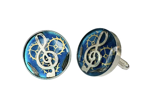 spinki do mankietów SPINKI - NUTKA (blue) I