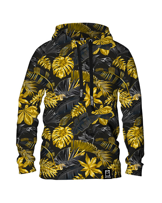 bluzy męskie Męska Bluza z kapturem Gold Leaves
