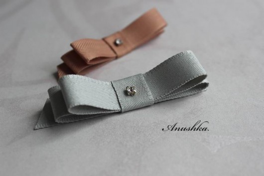 Nude & Grey Bows_zamówienie ANUSHKA