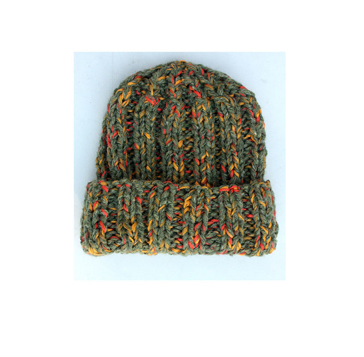 czapki damskie Czapka beanie  handmade melanż