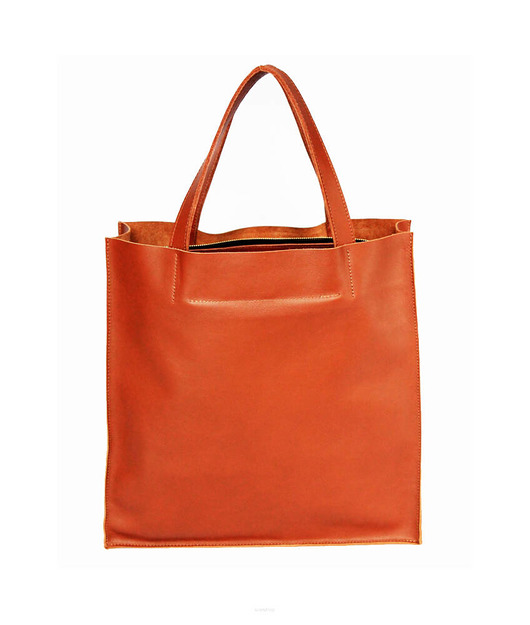 torby na ramię Torba skórzana Minima Look 518 camel