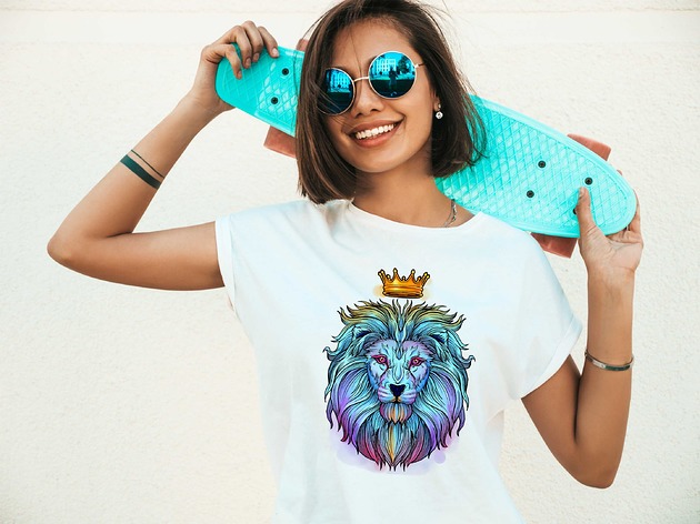 Koszulka damska oversize The King ART ORGANIC