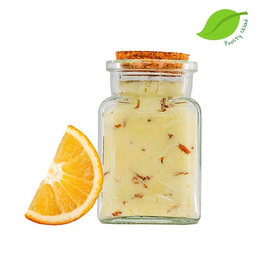 produkty do kąpieli Musujący puder kąpielowy Pomarańcza mlekiem kozim