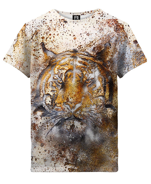 t-shirty dla dziewczynki T-shirt Girl DR.CROW Golden Tiger