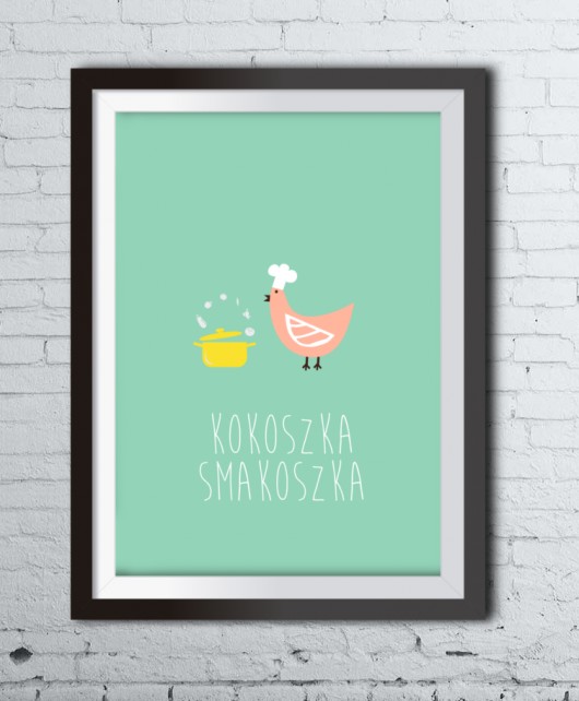 Plakat KOKOSZKA SMAKOSZKA A4 Colleco