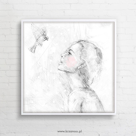 obrazy Obraz na płótnie "& BIRD II"