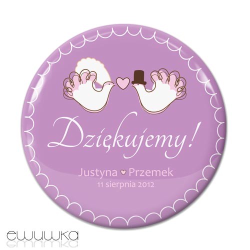 ślubne magnesy ewuwka