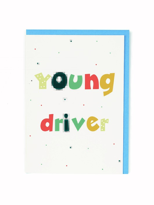 kartki, zaproszenia na chrzest Young Driver