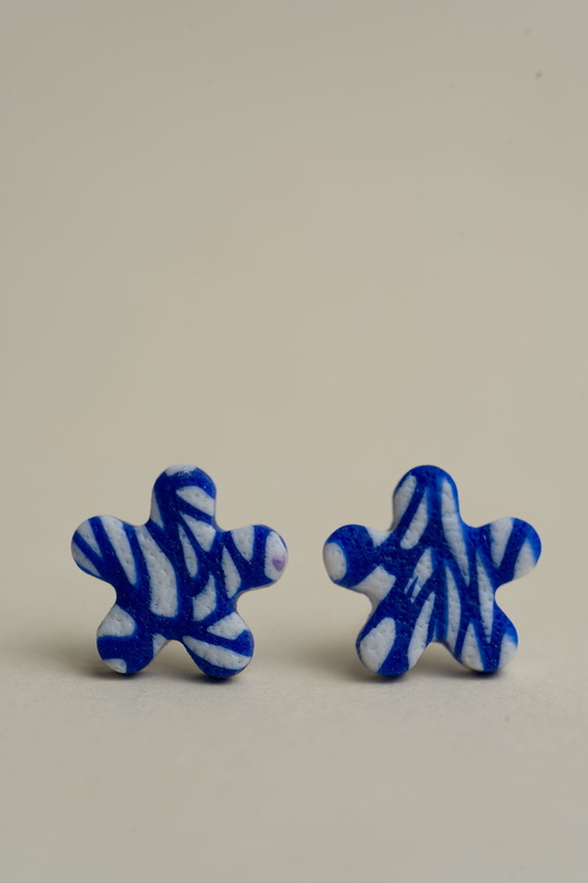 kolczyki z masy plastycznej Pojedyncze sztyfty pastylki