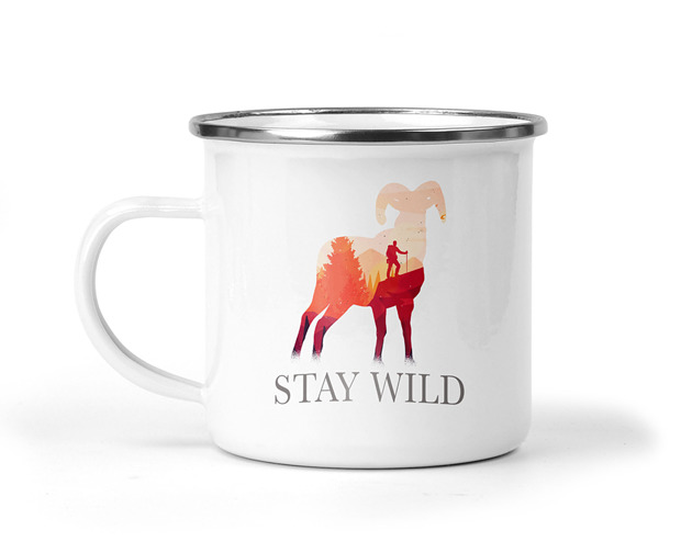 kubki Kubek metalowy stay wild