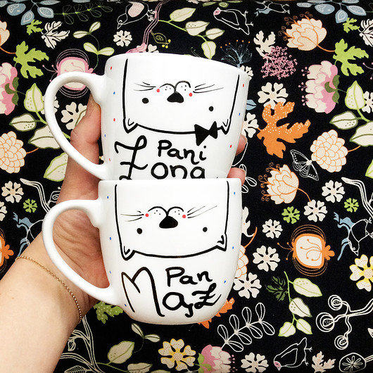 Pani Żona Pan Mąż (koty) - kubki 300ml miamilu