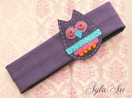 Opaska do włosów z SOWĄ :)  --- CUTE :) AylaArt