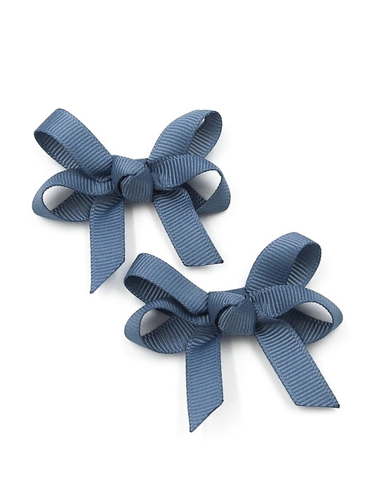 ozdoby do włosów dla dzieci Spinki do włosów kokardki Emma Antique Blue