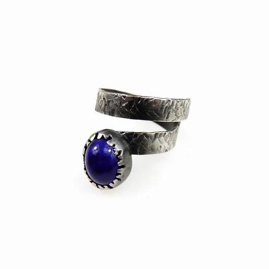 pierścionki srebrne Pierścionek z lapis lazuli