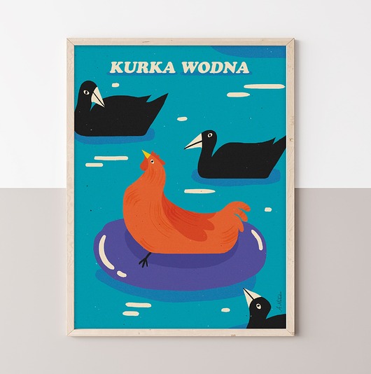 plakaty Plakat "Kurka wodna"