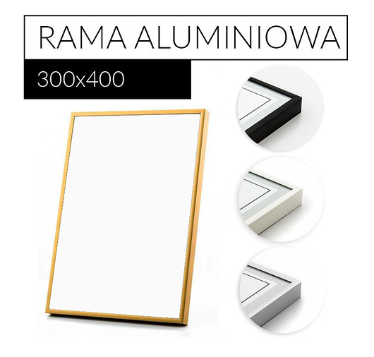 Rama aluminiowa do plakatu 30x40 kolory PLAKATY GEOMETRYCZNE