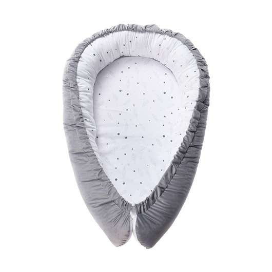 śpiwory i rożki niemowlęce Kokon Velvet Nest Premium gray