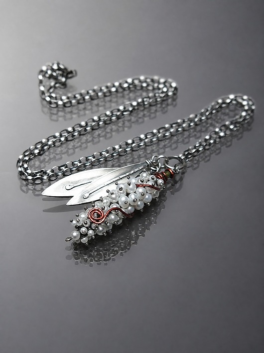 srebrne naszyjniki Kiścień Royal Ruby - naszyjnik