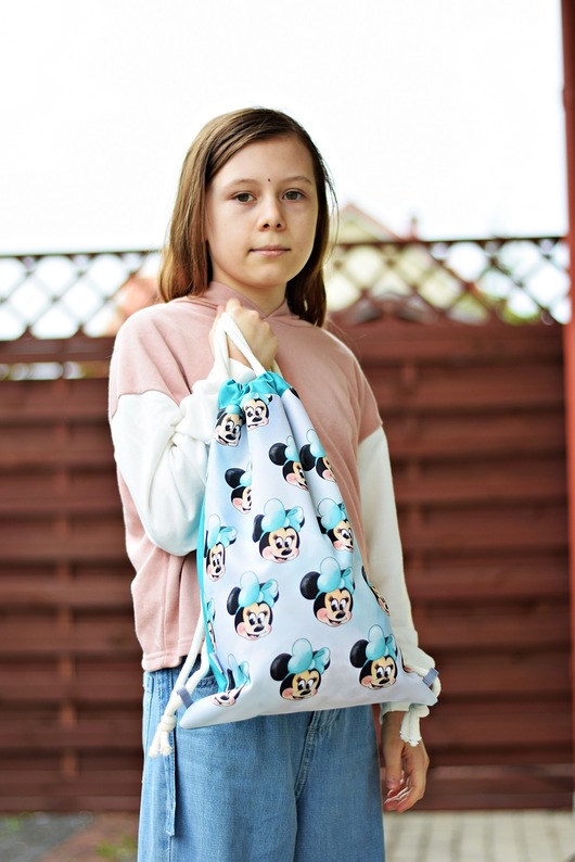 torebki, worki i plecaki dziecięce Worko plecak wodoodporny worek dziecięcy Minnie