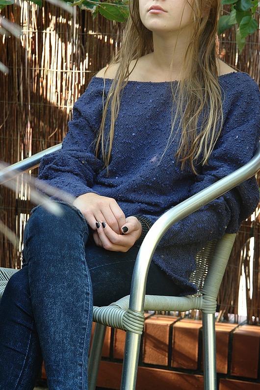 Lov Navy - bluza glamour ART INDYWIDUALITY