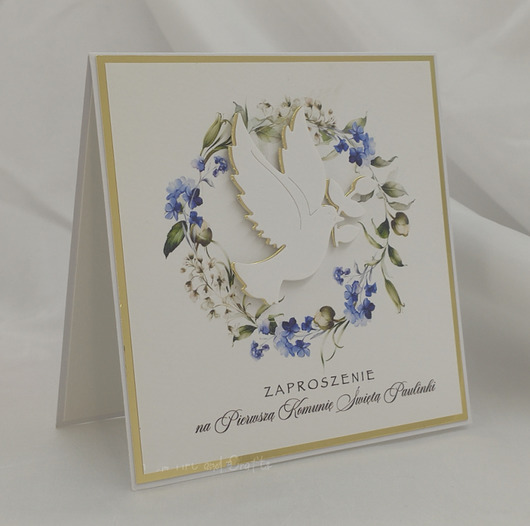 zaproszenia na komunię Zaproszenia na Komunię, wzór 26c