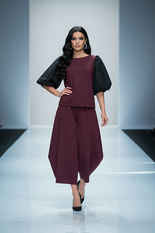 t-shirt damskie Bluzka Oritz 2026 - Wino