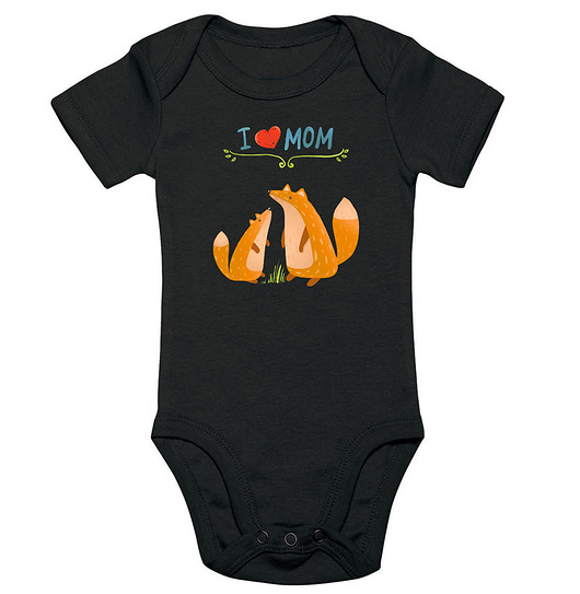 leśne body dla dziecka. liski - i love mom Love Life and Forest