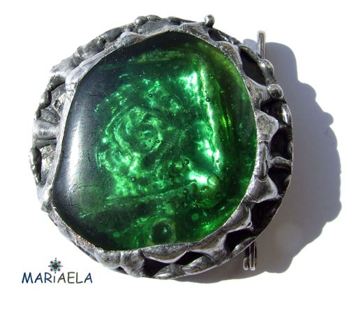 UNIKATOWA BROCHA MANDALA MARIAELA