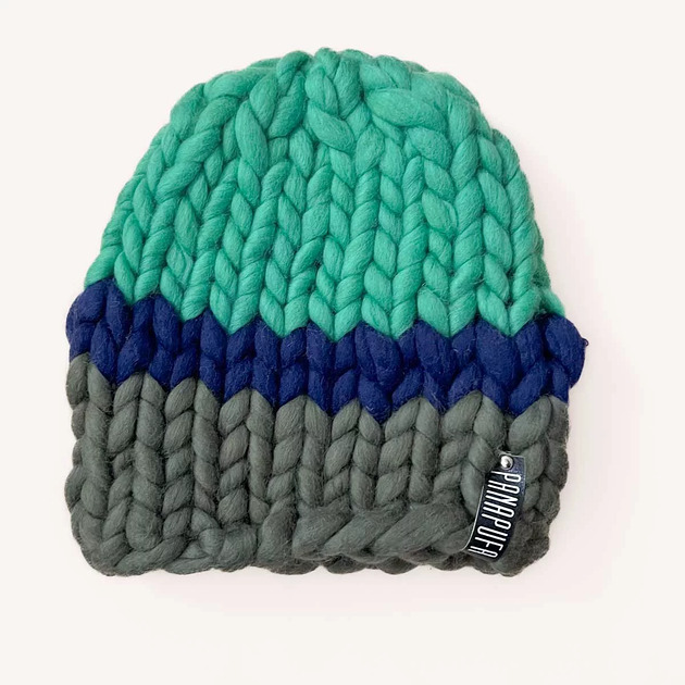 czapki damskie 100% MERINO CZAPKA neon