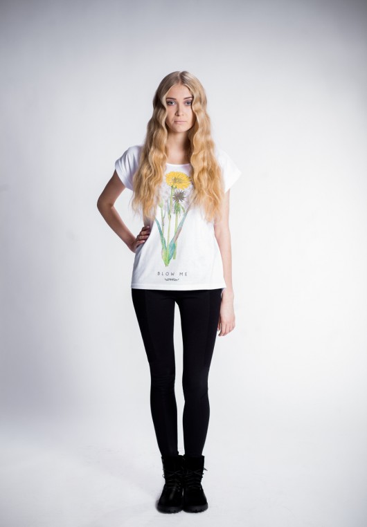 T shirt z printem BLOW ME w kwiaty od Yeah Bunny deleted_12136308