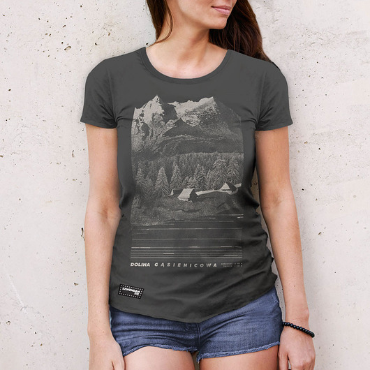 t-shirt damskie Koszulka damska DOLINA GĄSIENICOWA