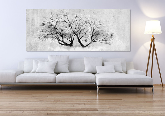 Grafika na płotnie MAGNOLIA drzewo- 120x50cm LUdesign gallery