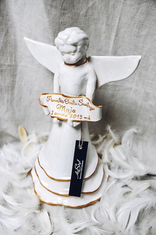 Ślub - inne Anioł z dedykacją na prezent