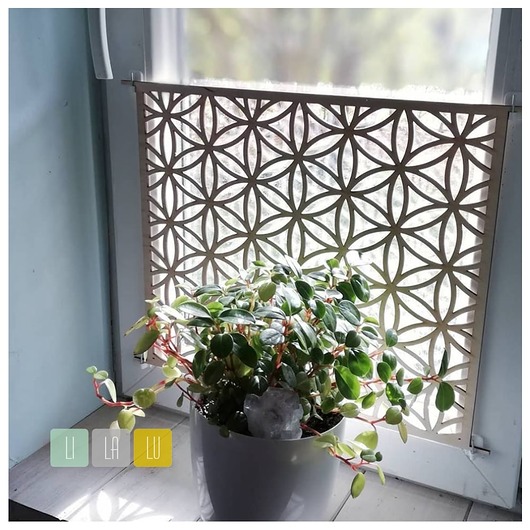 Panel na okno -zazdroska KWIAT ŻYCIA LiLaLu Design
