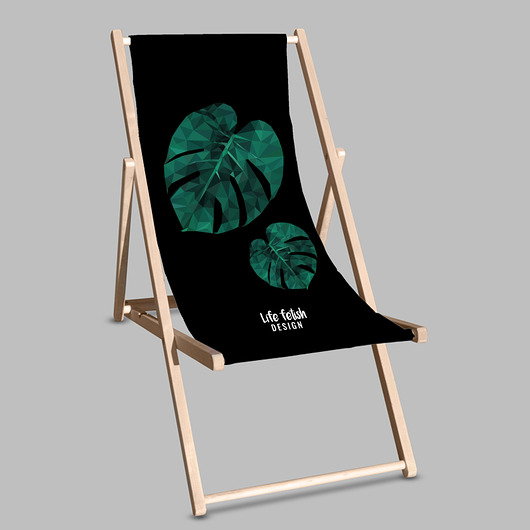 Leżak Black Monstera Life fetish