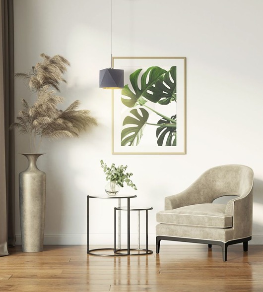 lampy wiszące Designerska lampa wisząca do salonu SALLO GOLD