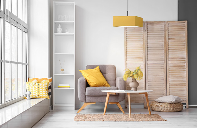 lampy wiszące Żyrandol wiszący do salonu z abażurem BOGOTA
