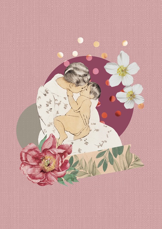 plakaty Plakat Kolaż Macierzyństwo