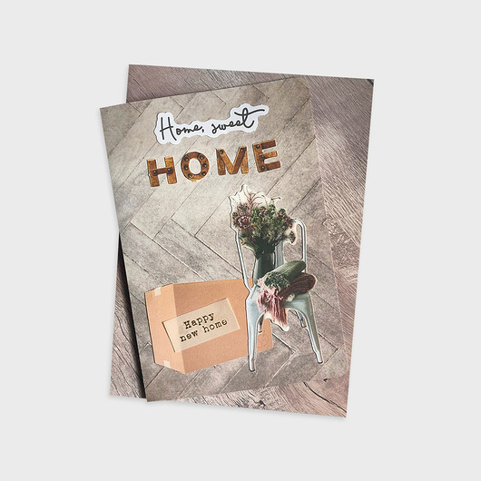 Kartka na nowe mieszkanie "Home sweet home" Joanna Klupś