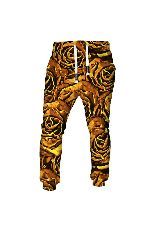 spodnie męskie Męskie Spodnie Fullprint DR.CROW Gold Roses