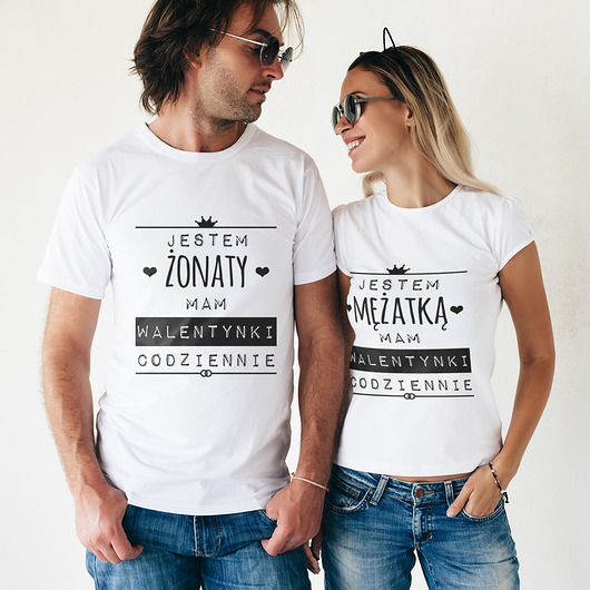 t-shirt damskie Koszulki dla par - Walentynki codziennie