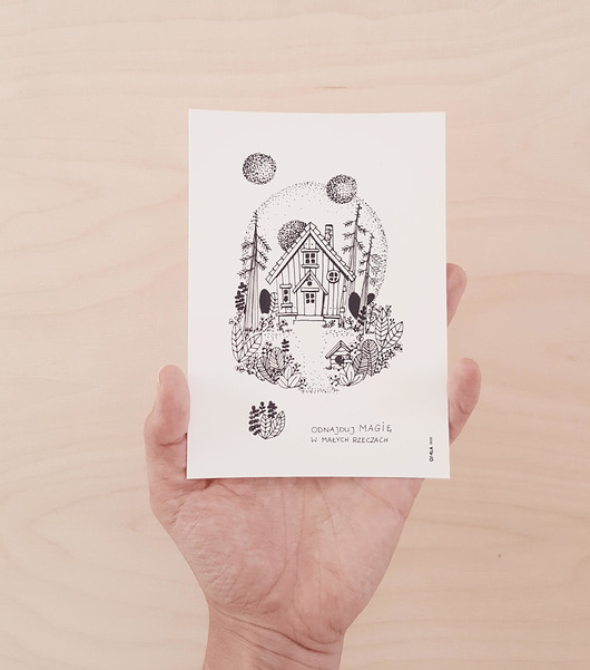 KARTKA "odnajduj magię w małych rzeczach" O.LALAdesigns