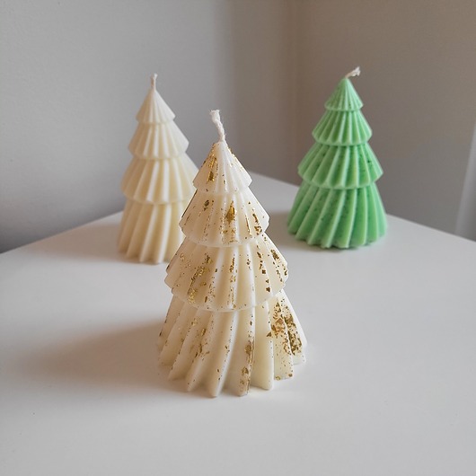 dekoracje świąteczne Sojowa świeca Choinka