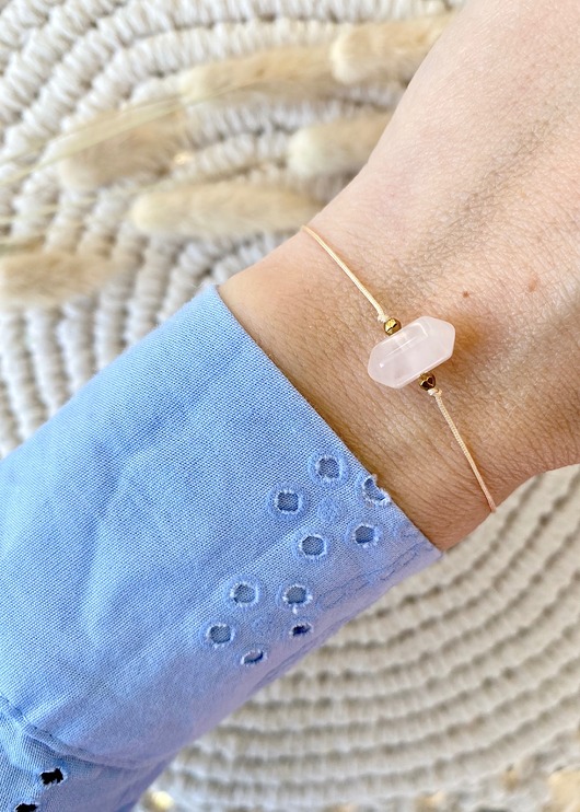 bransoletki z kamieni naturalnych Bransoletka z Kwarcem Różowym