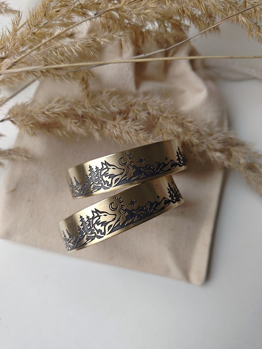 bransoletki złote Bransoletka WILK