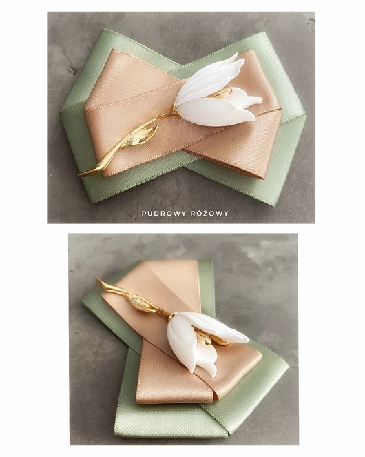 broszki Brosza  White Flower NEW