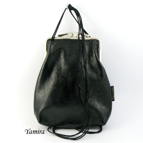 Torebka :: black shiny leather :: yamira