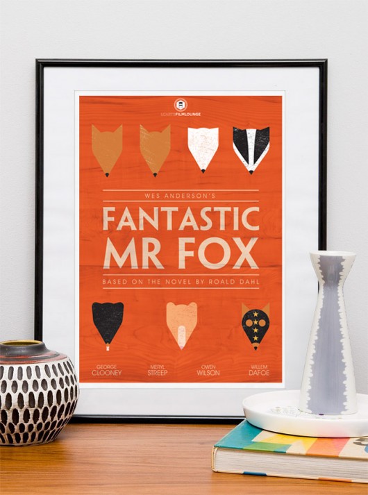 Fantastic Mr. Fox - plakat minimalmill